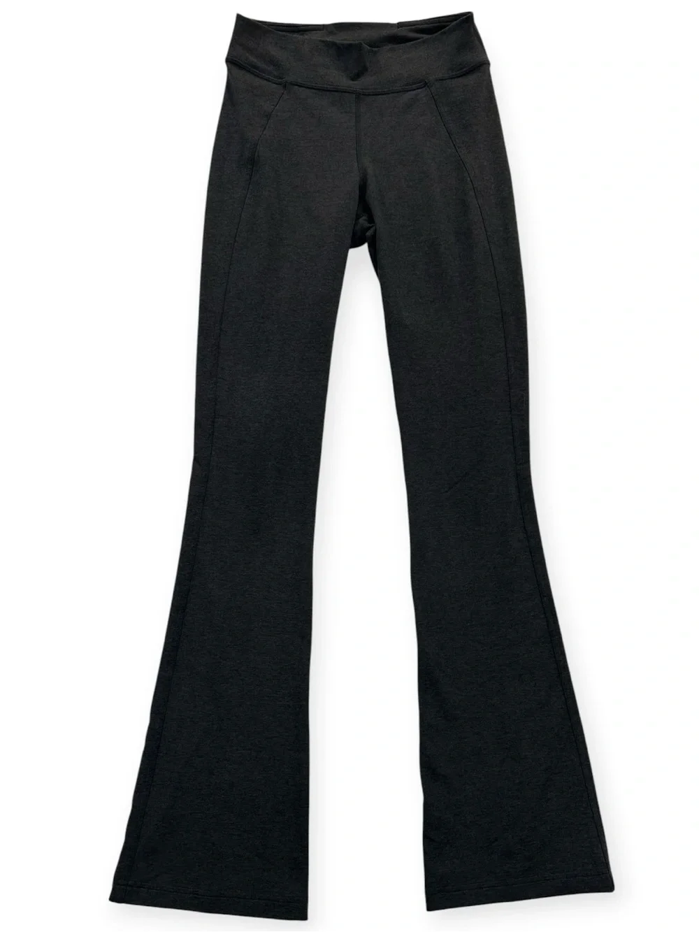 Lululemon Soft Sueded Split-Hem High-Rise Mini-Flare Pant Black/Black 6